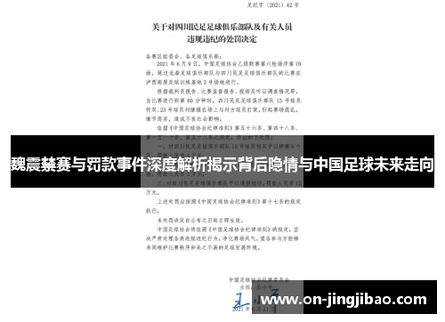 魏震禁赛与罚款事件深度解析揭示背后隐情与中国足球未来走向